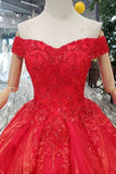 Quinceanera Dresses Off The Shoulder Lace Up