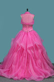 Organza Sweetheart Ball Gown Quinceanera Dresses With