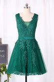 New Arrival Homecoming Dresses With Sash A Line Scoop Tulle &