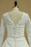 Latest Style Wedding Dresses Scoop A-Line Chapel