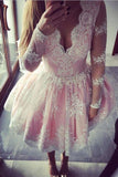 Fantastic Long Sleeves Homecoming Dresses A Line