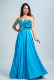 Prom Dresses A Line Sweetheart Floor Length Chiffon