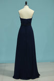 New Arrival Bridesmaid Dresses Sweetheart Chiffon With Satin Bodice A