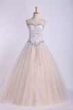 Quinceanera Dresses Sweetheart Beaded Neckline And Waistline Ball Gown Floor-Length