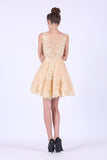 Scoop Homecoming Dresses A Line Tulle With