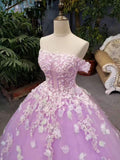 New Arrival Floral Wedding Dresses A-Line Floor Length Lace Up Off The Shoulder With Beads And Appliques