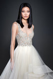 New Arrival Scoop Beaded Bodice A Line Tulle