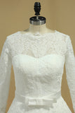 Latest Style Wedding Dresses Scoop A-Line Chapel