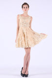 Scoop Homecoming Dresses A Line Tulle With