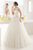 New Arrival Wedding Dresses A Line Scoop Tulle With Applique