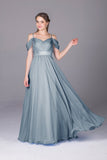 Bridesmaid Dresses Spaghetti Straps Chiffon With Ruffles Floor Length