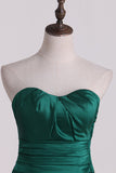 Beautiful Scalloped Neckline Bright Bridesmaid Dress Floor