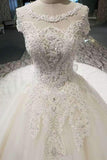 Marvelous Royal Train Wedding Dresses Short Sleeves With Appliques And Sequins Lace