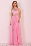 New Arrival Scoop Chiffon With Beading A Line Prom