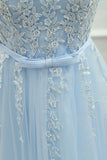 Homecoming Dresses Scoop Tulle With Applique And Sash A