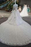 New Arrival Gorgeous Wedding Dresses Royal Train Lace Up A-Line