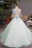 New Arrival Scoop Neck Wedding Dresses Lace Up Floor Length With Beads And