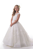 New Arrival Flower Girl Dresses A Line Scoop With Applique And Beads