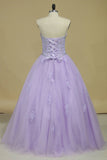 Quinceanera Dresses Sweetheart Tulle With Beads And