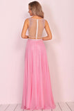 New Arrival Scoop Chiffon With Beading A Line Prom