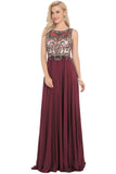 New Arrival Scoop Open Back Prom Dresses With