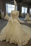 New Arrival Gorgeous Wedding Dresses Royal Train Lace Up A-Line