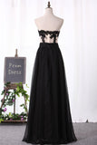 New Arrival Prom Dresses A Line Sweetheart Chiffon With Applique And