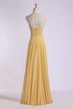 Bridesmaid Dresses Floor Length Sweetheart Sheath/Column Chiffon With