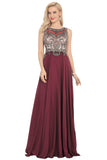 New Arrival Scoop Open Back Prom Dresses With