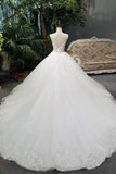 New Arrival Wedding Dresses Lace Up With Appliques And