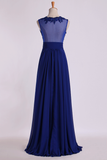 V Neckline Prom Dresses Ruched Waistband Tulle Back Flowing Chiffon Skirt Full