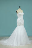 Full Beaded Bodice Wedding Dress Sweetheart With Tulle Skirt Lace