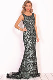 New Arrival Scoop Prom Dresses With Applique And