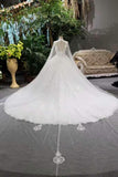 New Arrival Excellent Wedding Dresses Lace Up High Neck With Appliques And