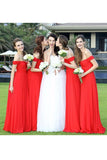 New Arrival Off The Shoulder Bridesmaid Dresses A Line