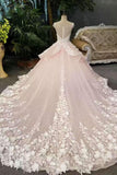 New Arrival Marvelous Floral Wedding Dresses Lace Up Scoop Neck With