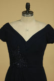 New Arrival V Neck With Ruffles Mother Of The Bride Dresses A Line