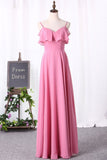 New Arrival Bridesmaid Dresses Spaghetti Straps A Line