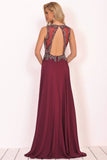 New Arrival Scoop Open Back Prom Dresses With