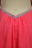 Halter A Line Short/Mini Homecoming Dresses Chiffon With Beads And