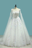 Hot Selling Wedding Dresses Lace Up With Appliques And Sequins And Bow Knot Off The