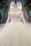 New Arrival Bling Bling Wedding Dresses Lace Up Off The Shoulder With