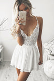 Sexy Spaghetti Straps Homecoming Dresses Chiffon