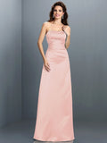 A-Line/Princess Strapless Sleeveless Long Satin Bridesmaid Dresses TPP0005704