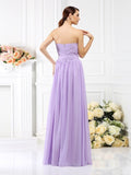 A-Line/Princess Strapless Sash/Ribbon/Belt Sleeveless Long Chiffon Bridesmaid Dresses TPP0005731