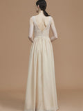 A-Line/Princess V-neck Sleeveless Floor-Length Ruffles Chiffon Bridesmaid Dresses TPP0005747