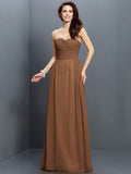 A-Line/Princess Sweetheart Beading Sleeveless Long Chiffon Bridesmaid Dresses TPP0005763