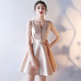 One Shoulder Sleeveless A Line Short Homecoming Dresses Sweet 16 Cocktail Dresses